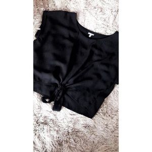 Black Chiffon Top